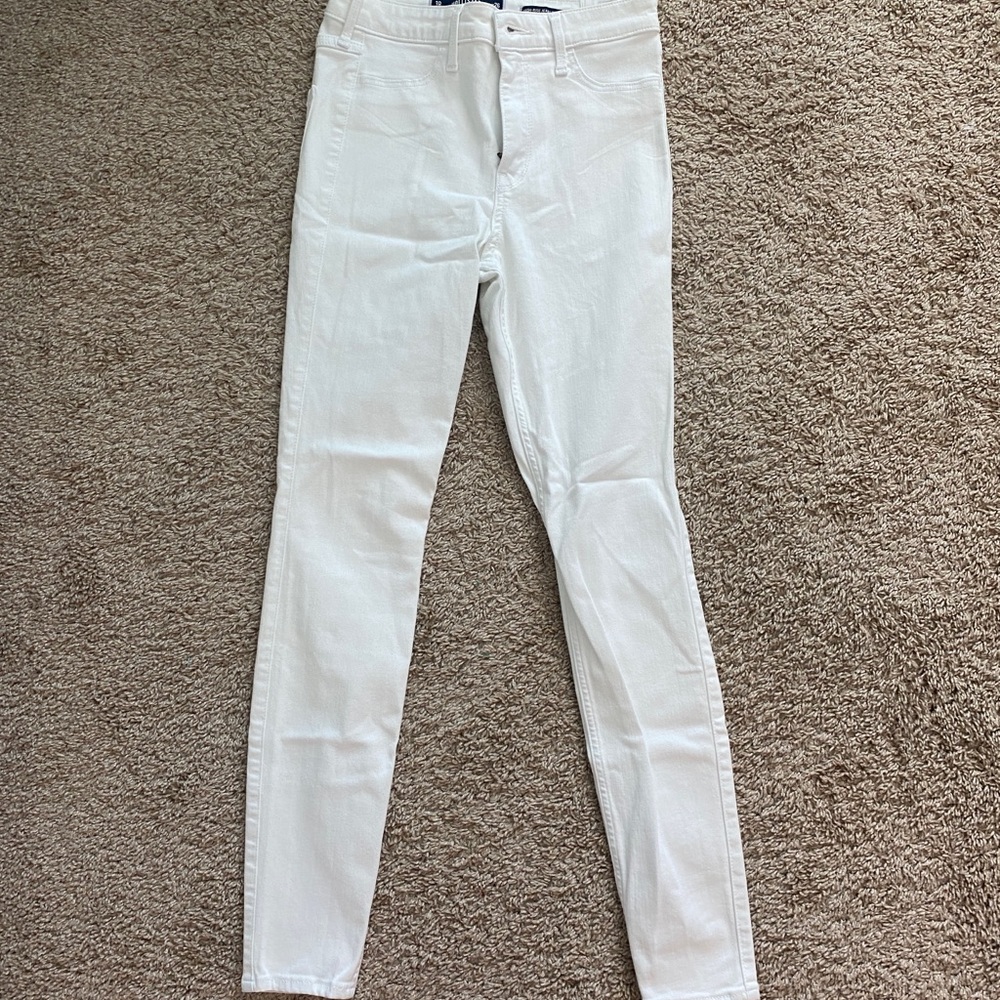 Hollister white jeans
